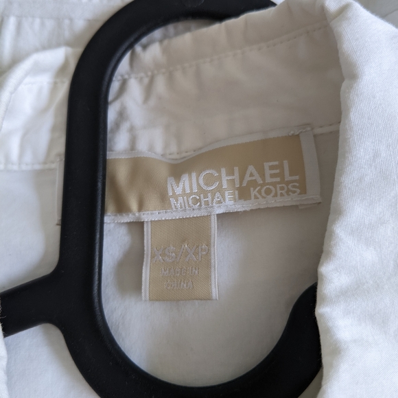 Michael Kors Boxy White Blouse - Picture 2 of 2